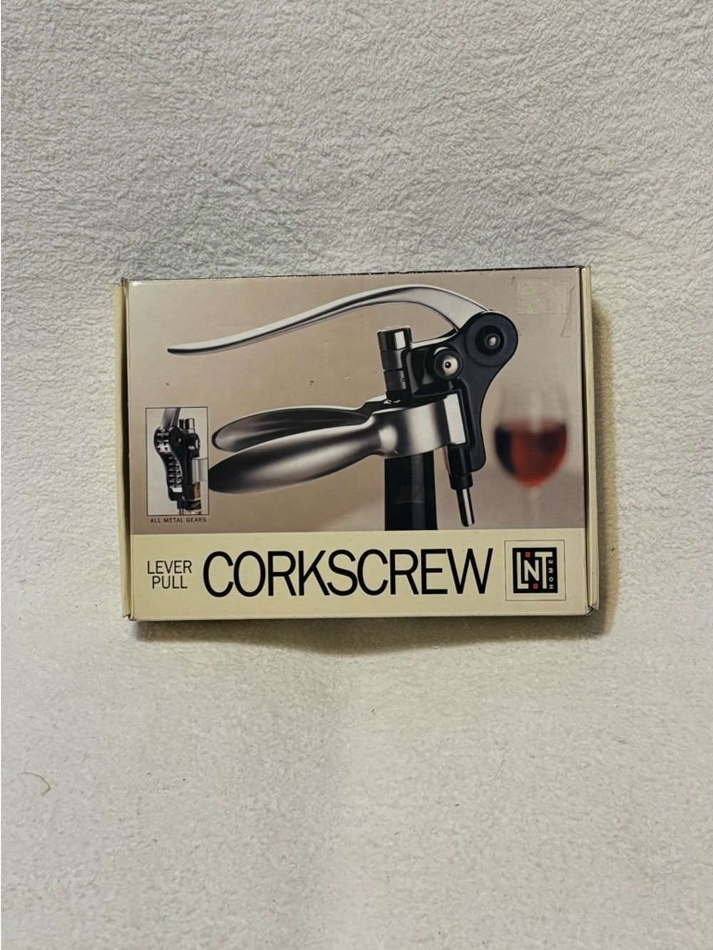INTNT Lever Pull Corkscrew - Silver